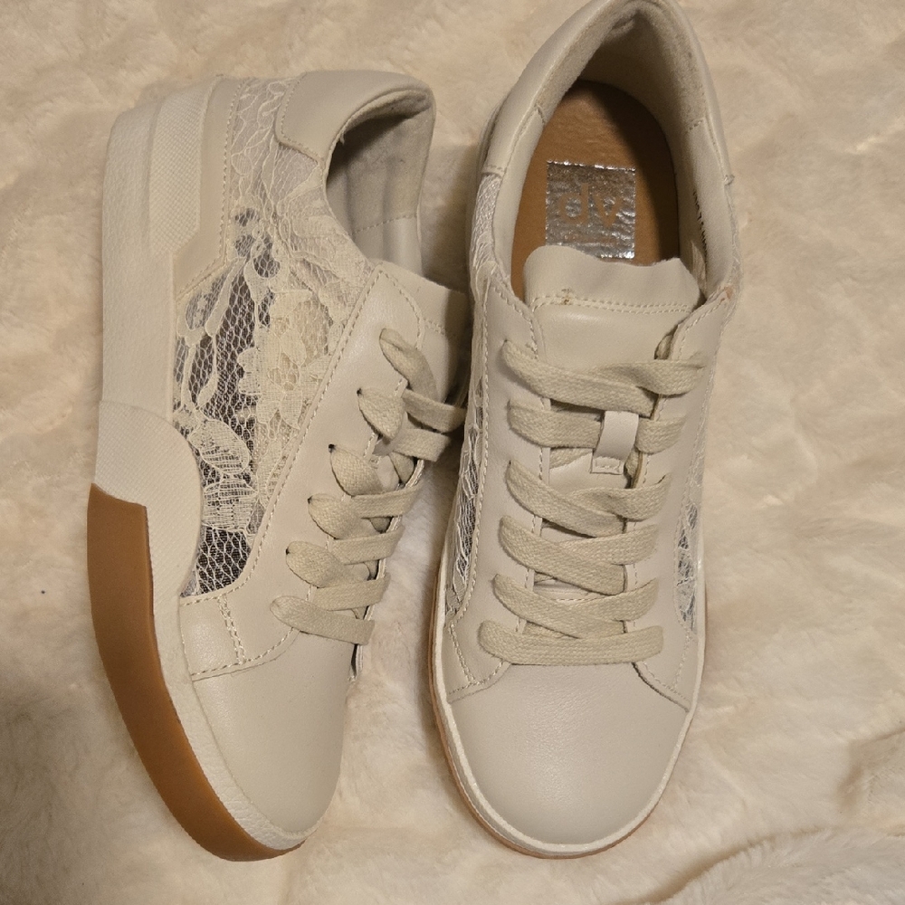 DV by Dolce Vita Cream Lace Sneakers